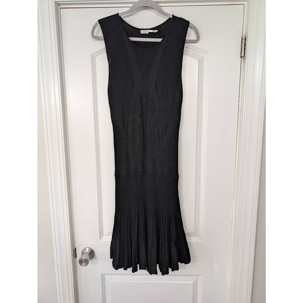 Leon Max Whimsigoth Midi Dress women's‎ large black witchy punk fairy fitted